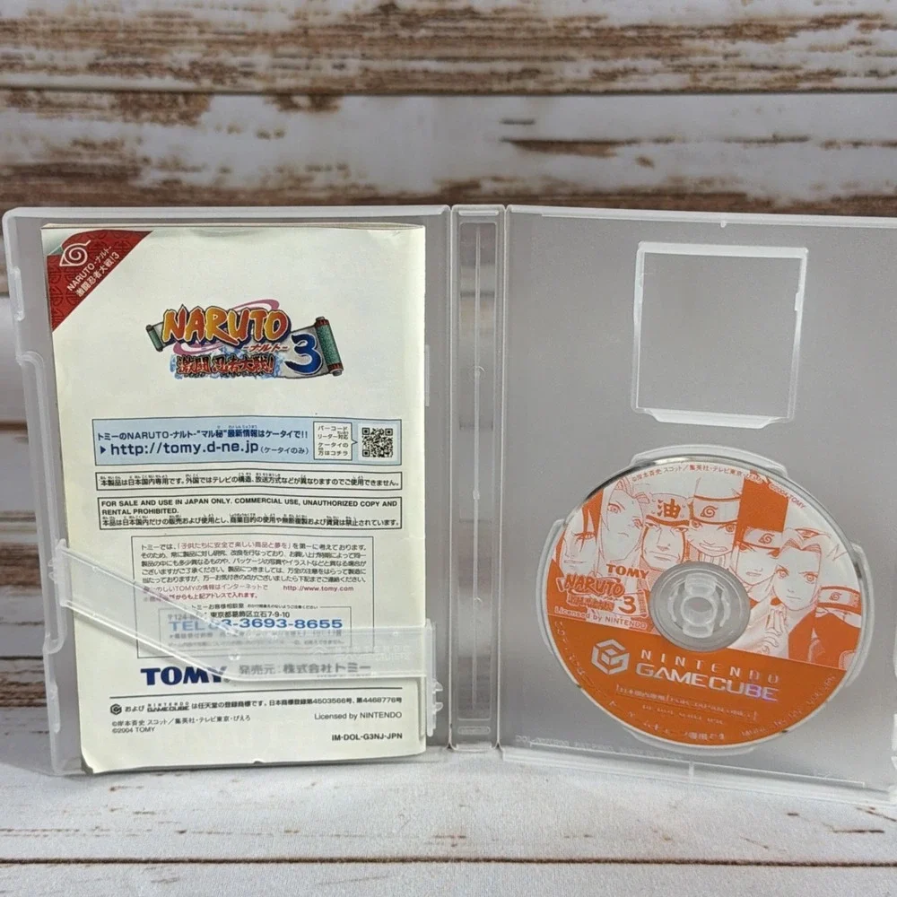 BOXED Naruto Clash of Ninja Gekitou Taisen 1 2 3 4 BUNDLE Set Japanese GameCube